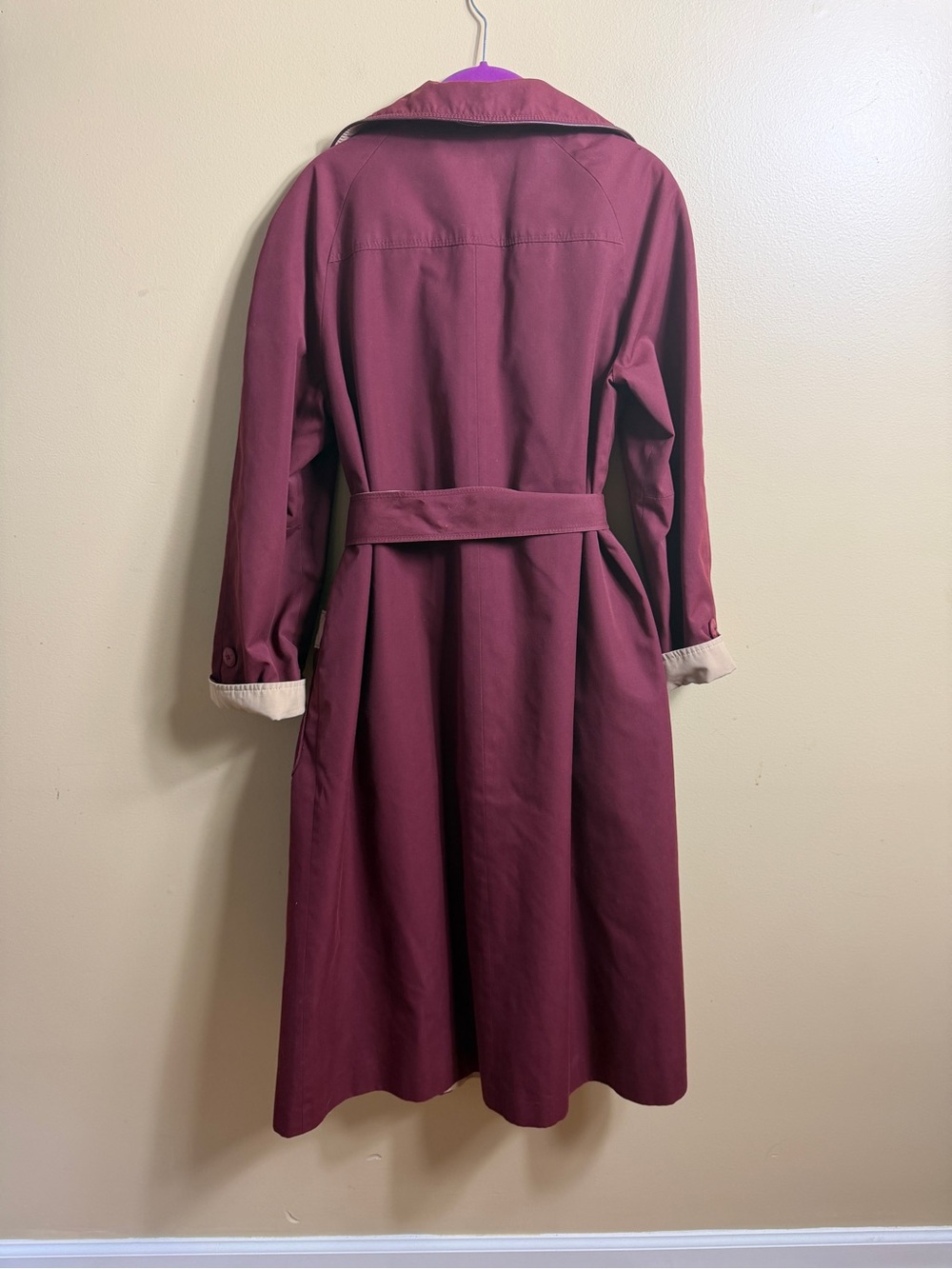 Vintage Etienne Aigner reversible trench coat generally size 12 - Picture 6 of 12